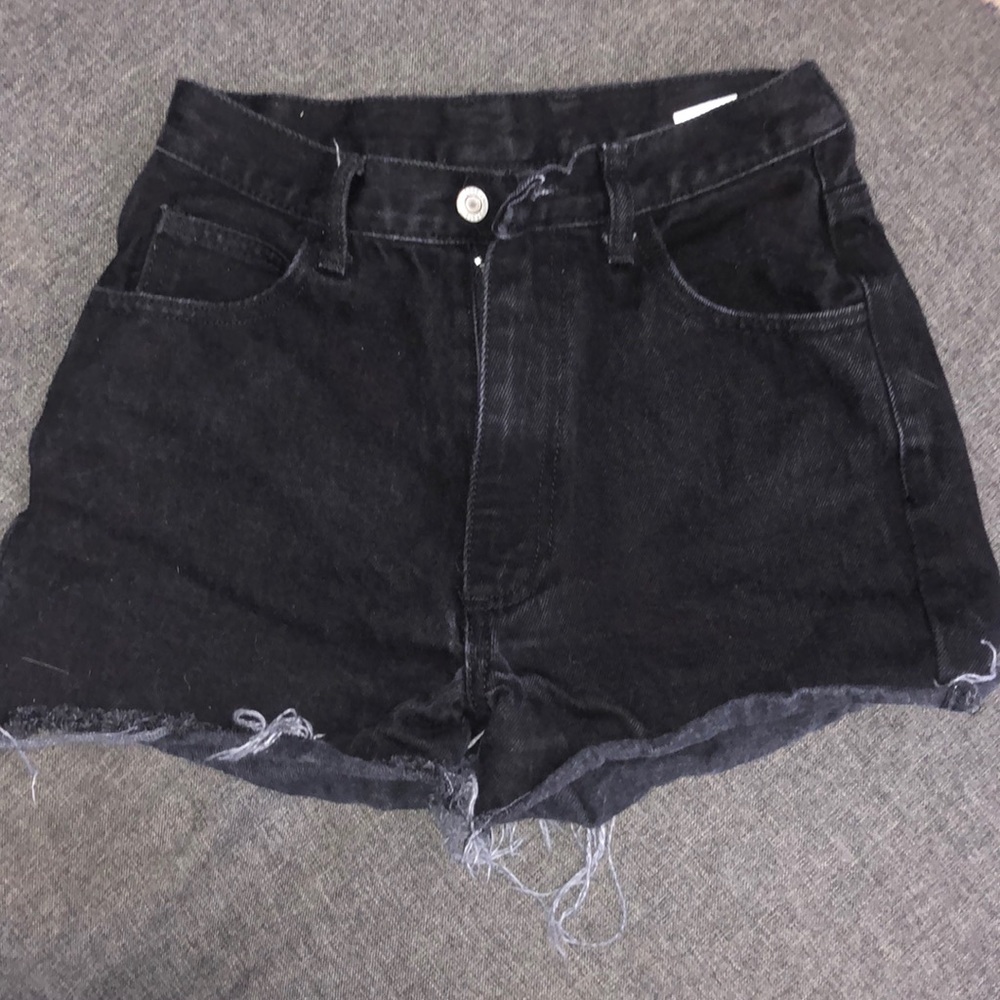 Black Jean shorts